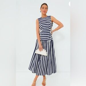 EMPORIO SIRENUSE
Blue Pulcheria Ikat Stripes Dress Size IT42/US 6